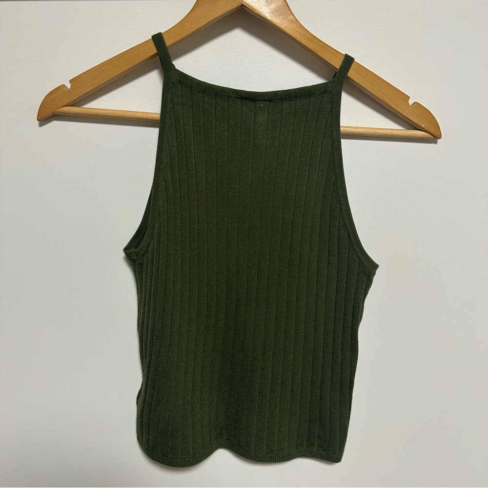 H&M Divided Ribbed Halter Tank Top - Picture 2 of 5